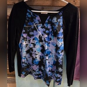 Wrap London Wrap Floral Modern Linen/Silk Blouse, 8